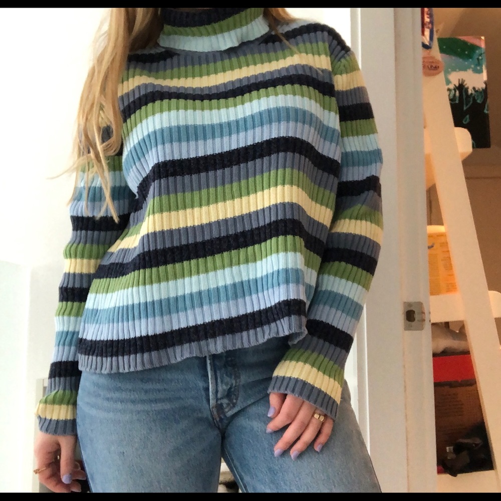 Cozy Eddie Bauer striped sweater